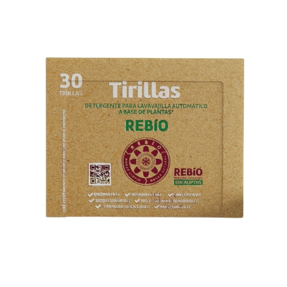 Jabón en Tirillas para Ropa Fragancia Cítrica 30 Unidades Rebío 