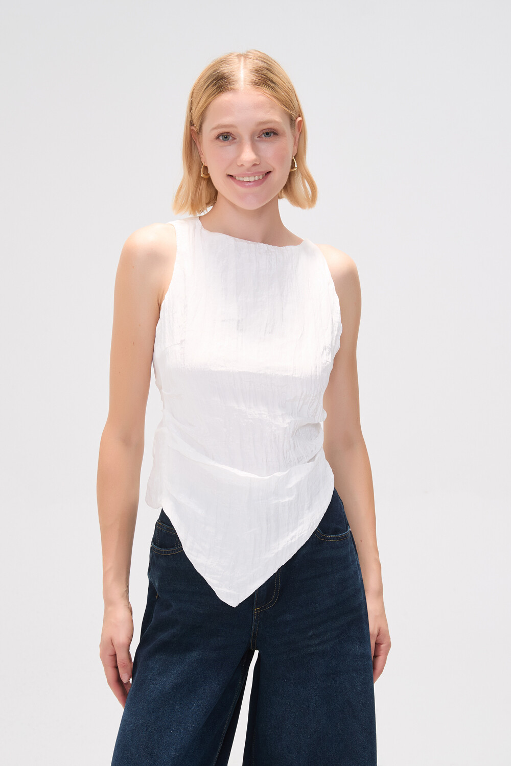 Tops Navi Marfil / Off White