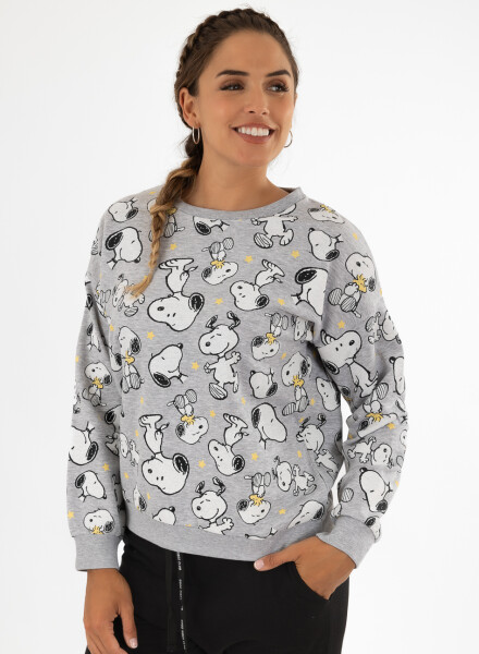 Sweater snoopy Gris melange