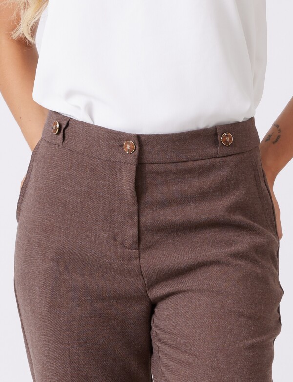 Pantalon Confort Recto MARRON