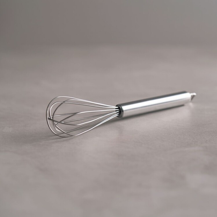 BATIDOR 25CM ACERO INOXIDABLE PLATEADO