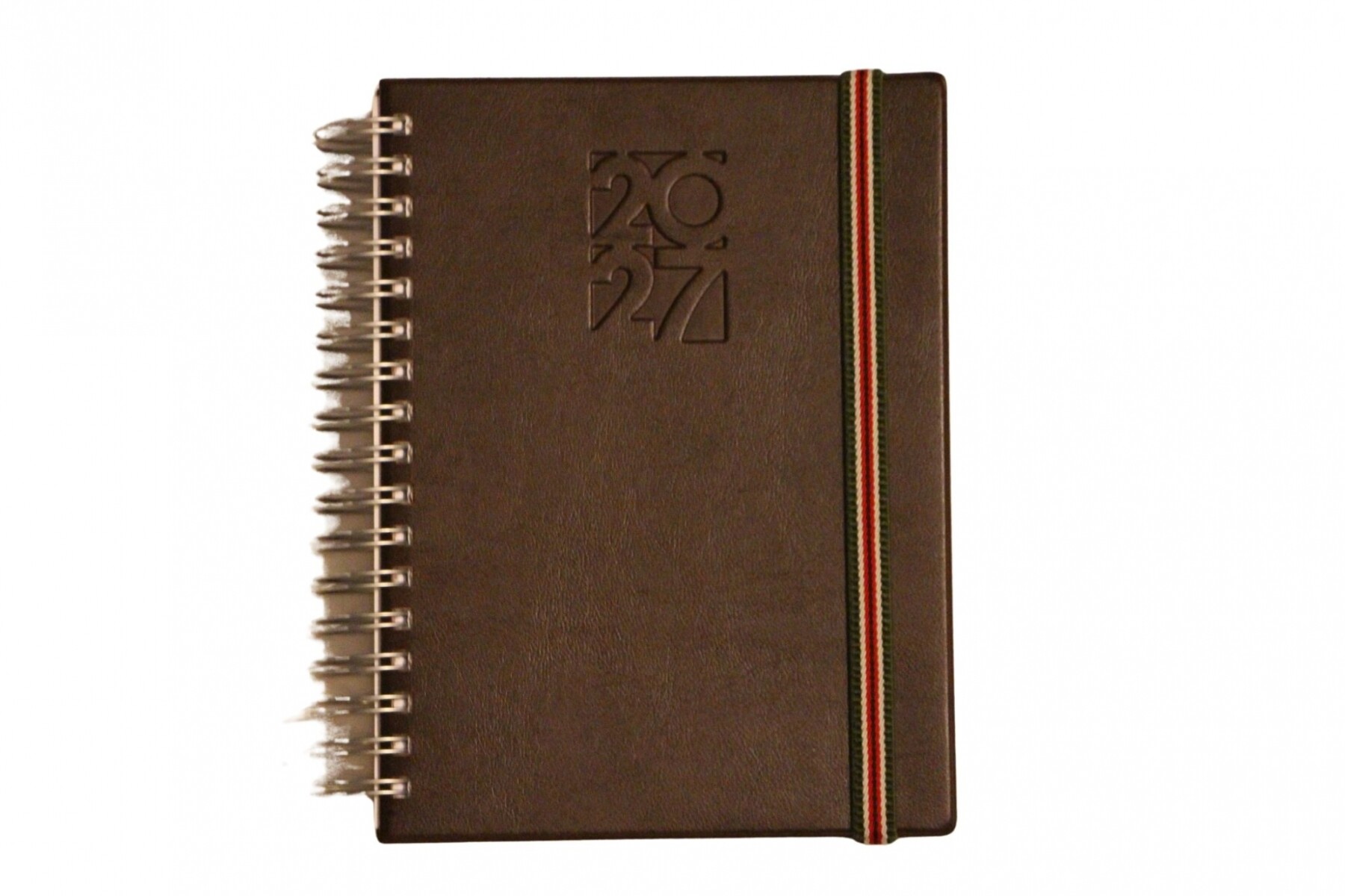 AGENDA ABEZETA 266 GIORNATTA TAPA CON RULO - TAPA MARRON OSCURO 