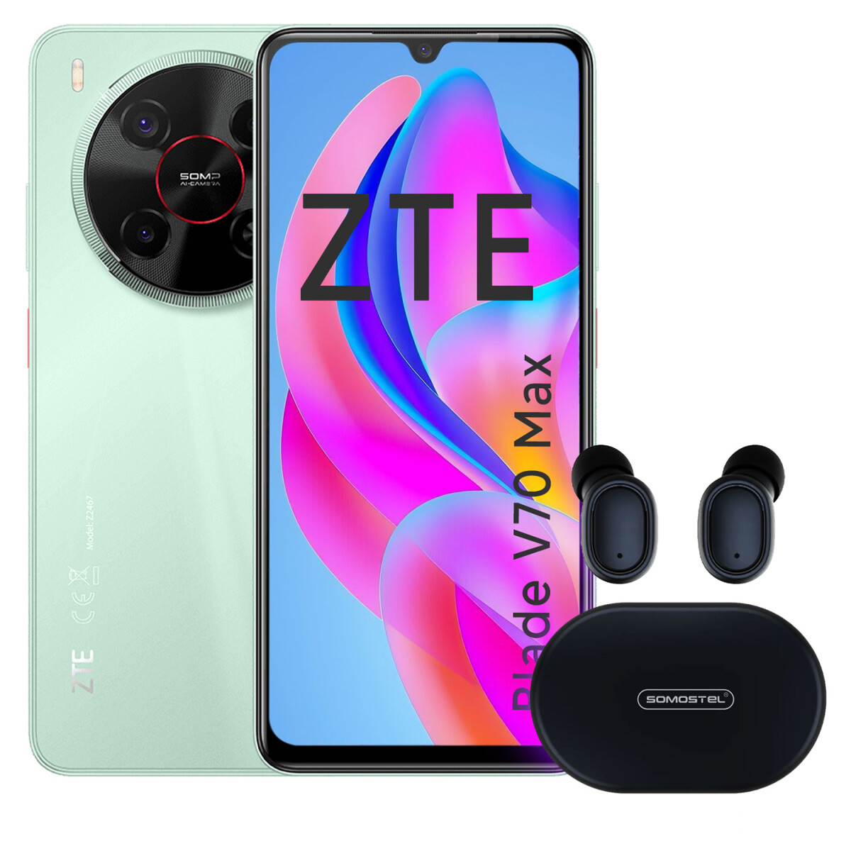 Zte Blade V70 Max 14gb (10gb + 4gb) Ram 256gb + Regalo - VERDE 