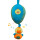 Dormidera Musical Peluche P/ Bebes 25cm Móvil De Cuna Azul