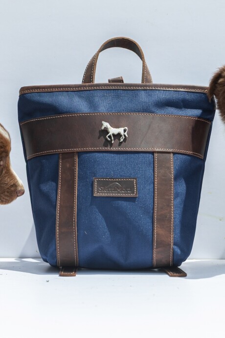 Mini Mustang Backpack Chocolate / Azul