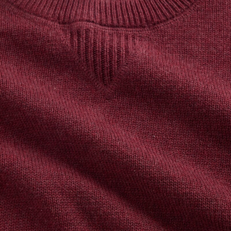 LS COTTON CREW RED DELICIOUS