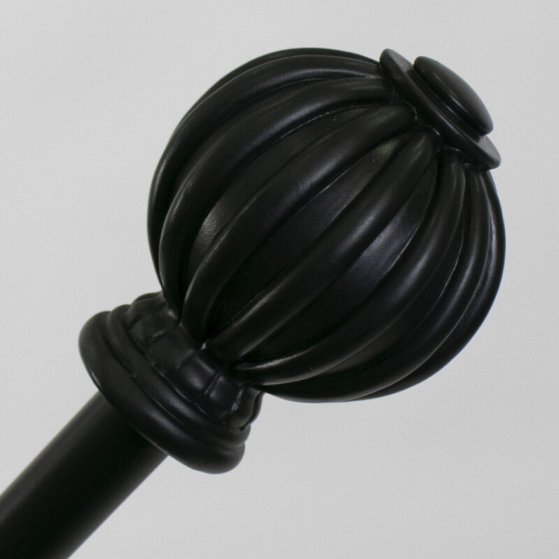 VARA METAL NEGRO P/CORTINA 122-218CM Unica