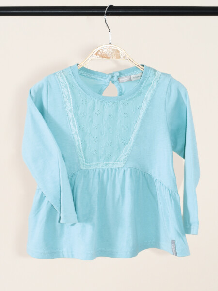 BLUSA MIX TURQUESA