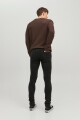 Jeans Skinny Fit "liam" Tejido Súper Elástico Black Denim