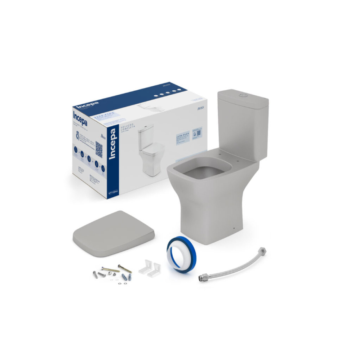 Kit Inodoro Largo Boss Stone 