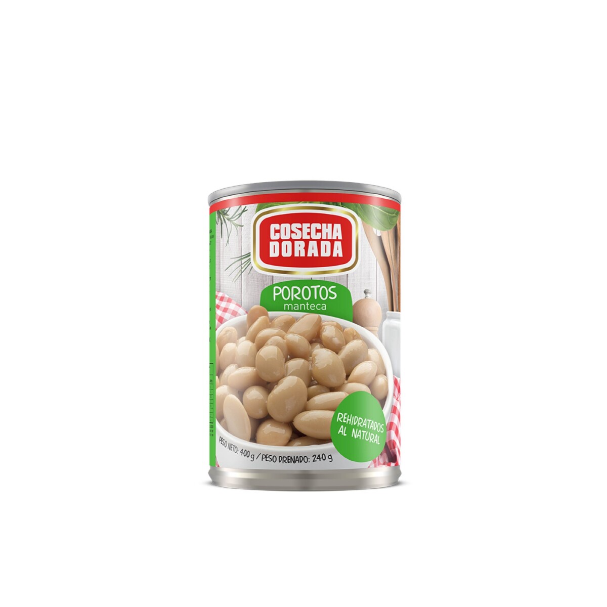 ENLATADO POROTOS COSECHA DORADA MANTECA 400GRS 