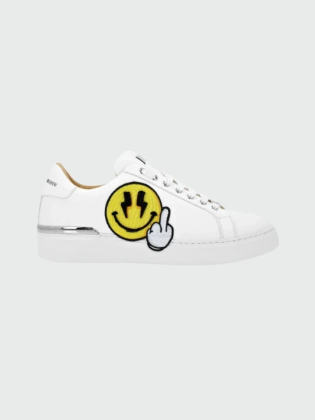 PHILIPP PLEIN - zapatillas amarillas Smile con strass Estampado