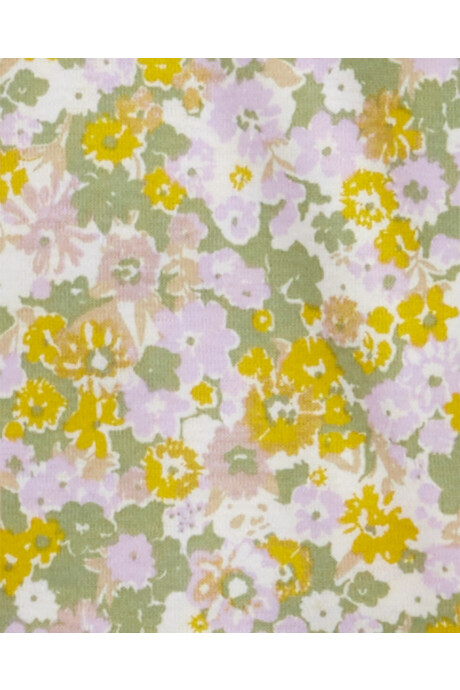 Pijama cuatro piezas de algodón, dos bermudas y dos remeras manga corta diseño floral Pijama cuatro piezas de algodón, dos bermudas y dos remeras manga corta diseño floral