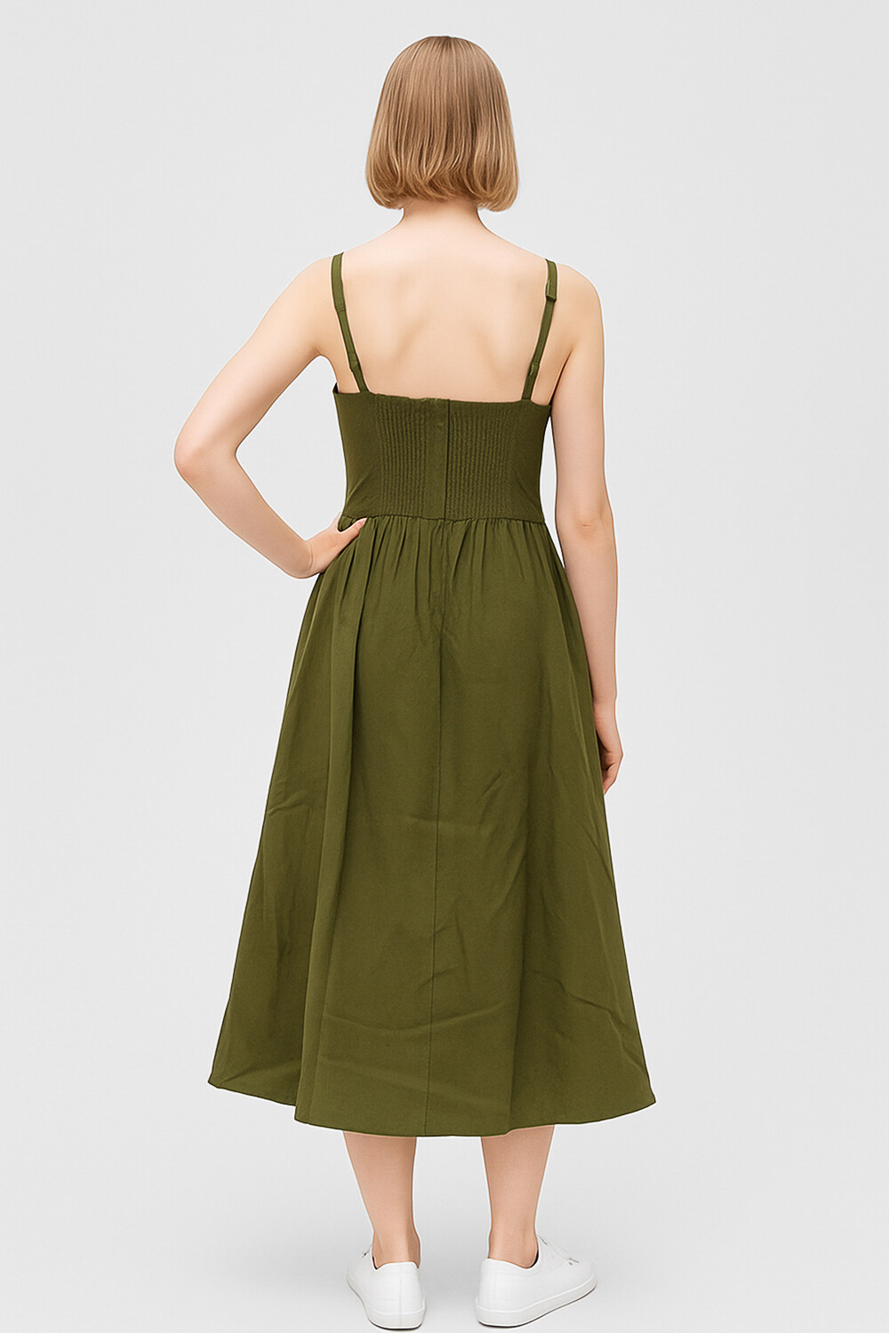 Vestido Mikra Verde Oliva