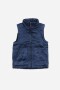 Chaleco cuello mao AZUL