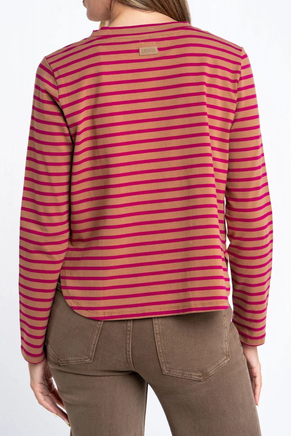 REMERA RAYADA ALGODÓN ELASTANO - 504151