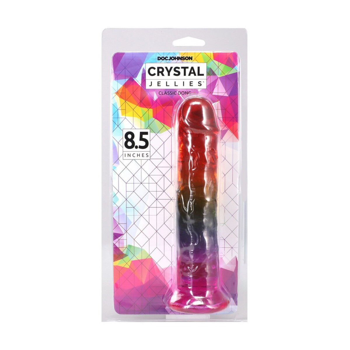 Crystal Jellies Dong 8.5" Rnbw 