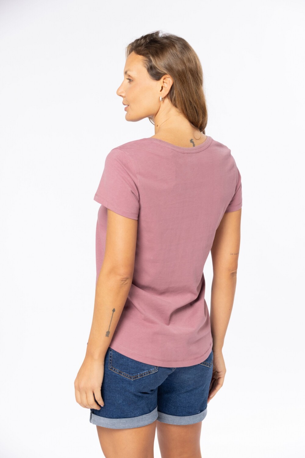 REMERA LISA Rosa oscuro
