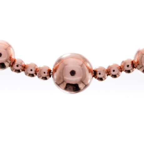 Pulsera de plata 925 con baño de oro rosado. Pulsera de plata 925 con baño de oro rosado.