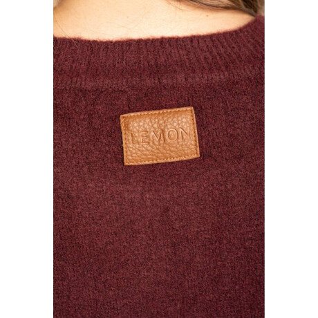 Sweater Texturado Bordeaux