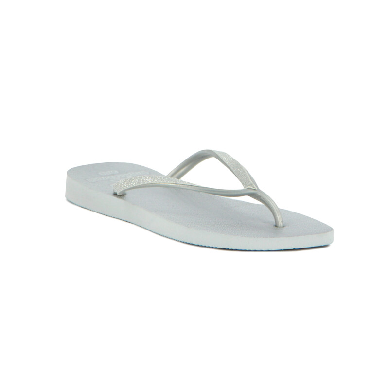 Tropical Brasil Ojota Quadradihas De Mujer - Plateado Plateado