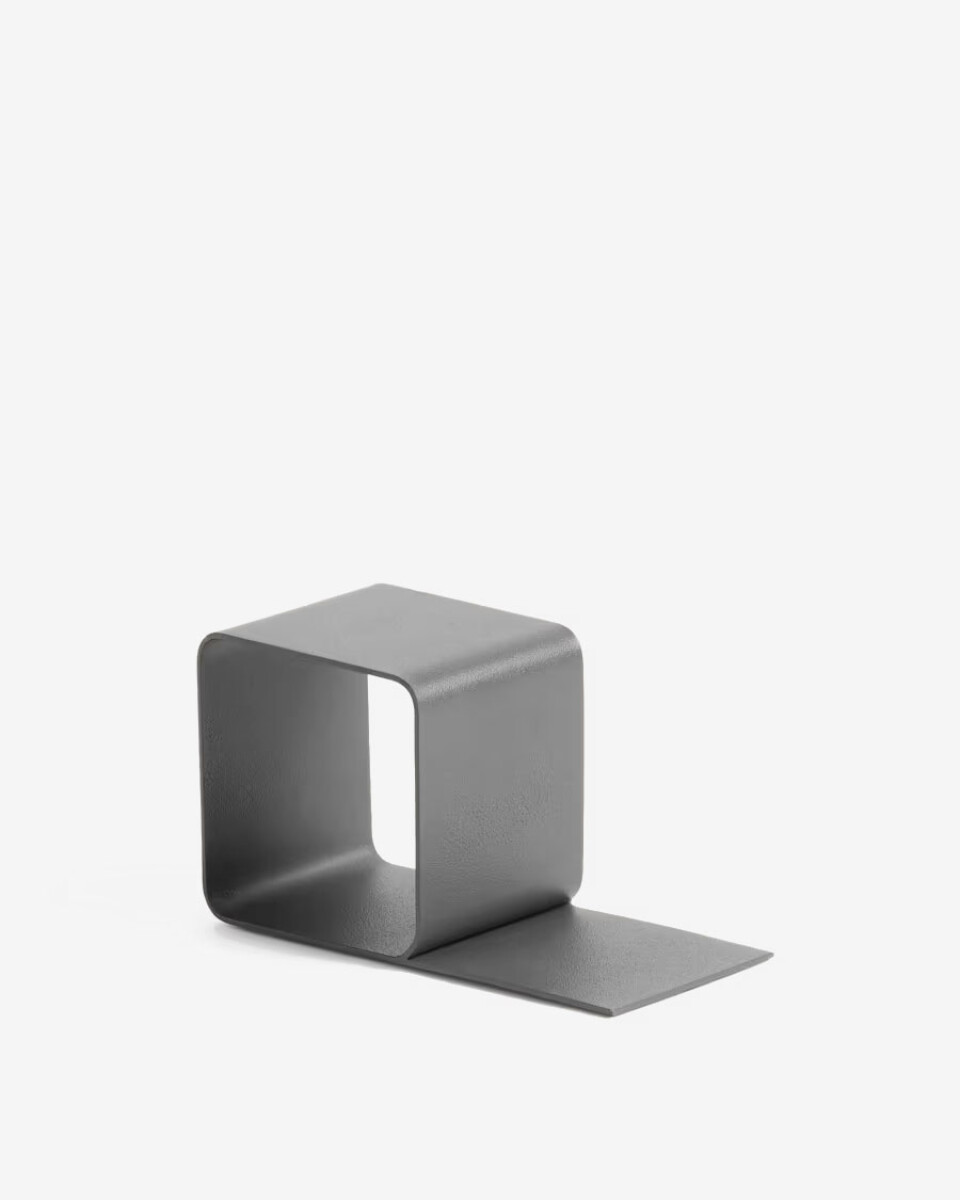 Sujetalibros Mistra de hierro negro. 