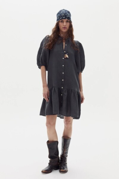 VESTIDO CARMELA LINEN Azul