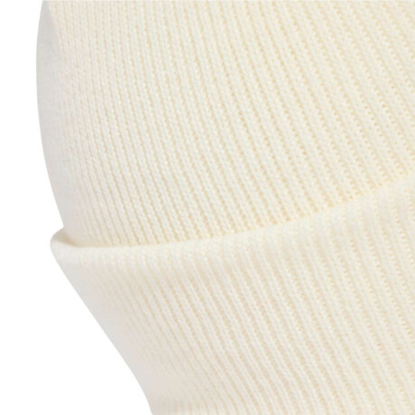 Gorro Con Logotipo Y Vuelta New Unisex Blanco