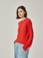 Sweater Focio Rojo Oscuro