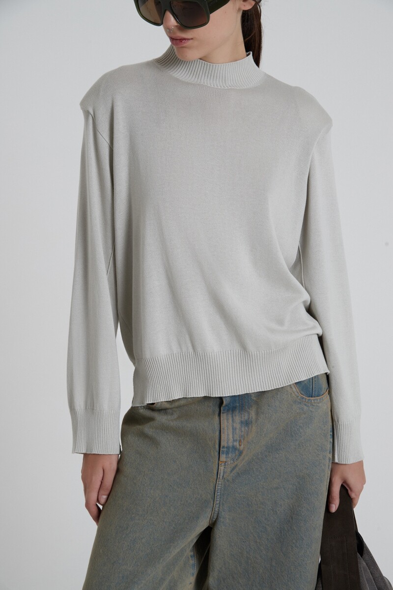 SWEATER ANCHO AGEN Plata