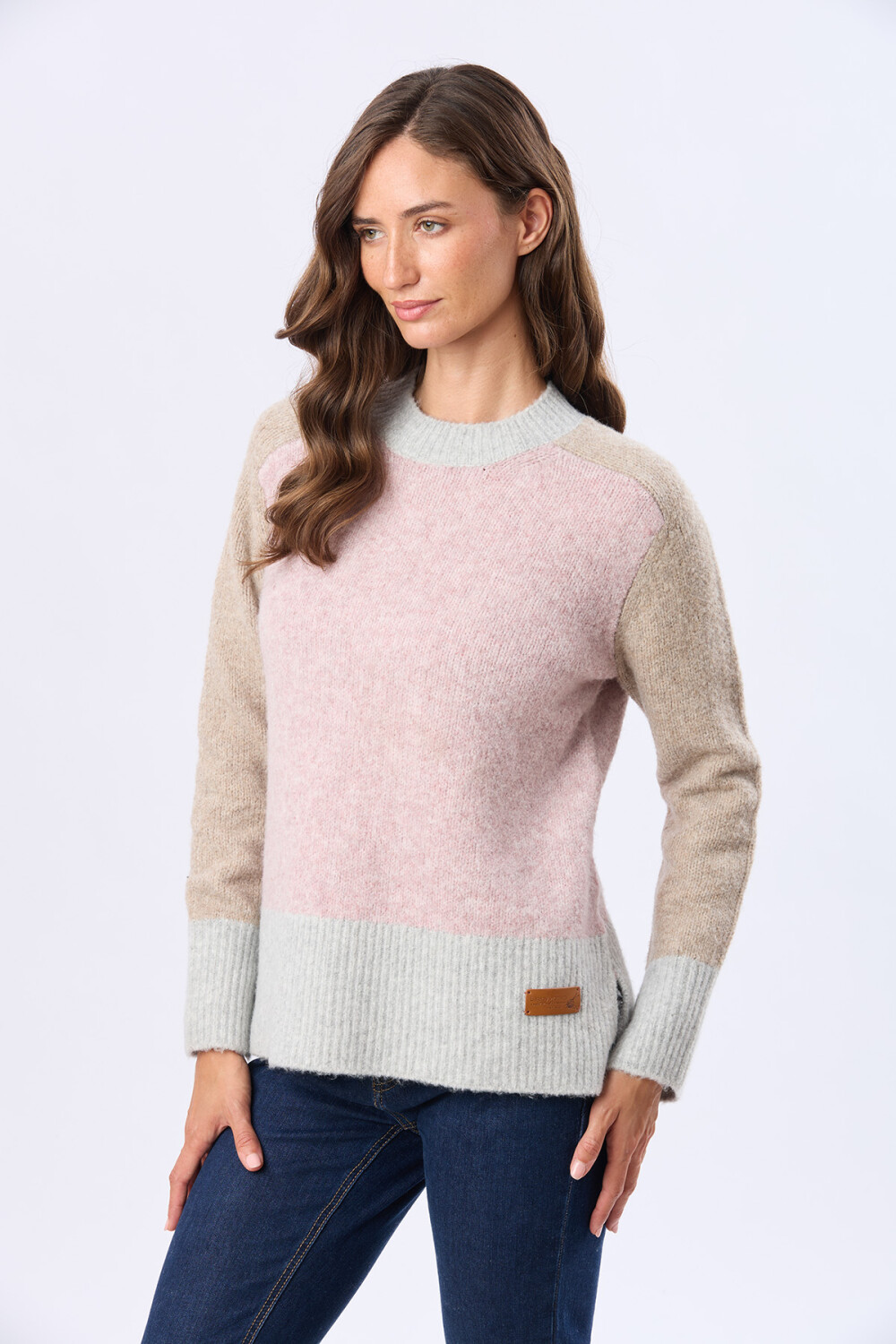 BUZO TEJIDO BLOQUE Rosa