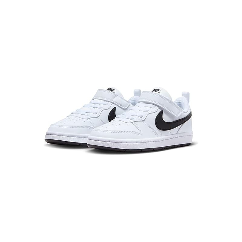 Championes Nike Court Borough Low de Niños - DV5457-104 Blanco-negro