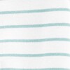 Enterito X2 algodón Carters con pie RN Elefante Celeste Beige Striped Pastel