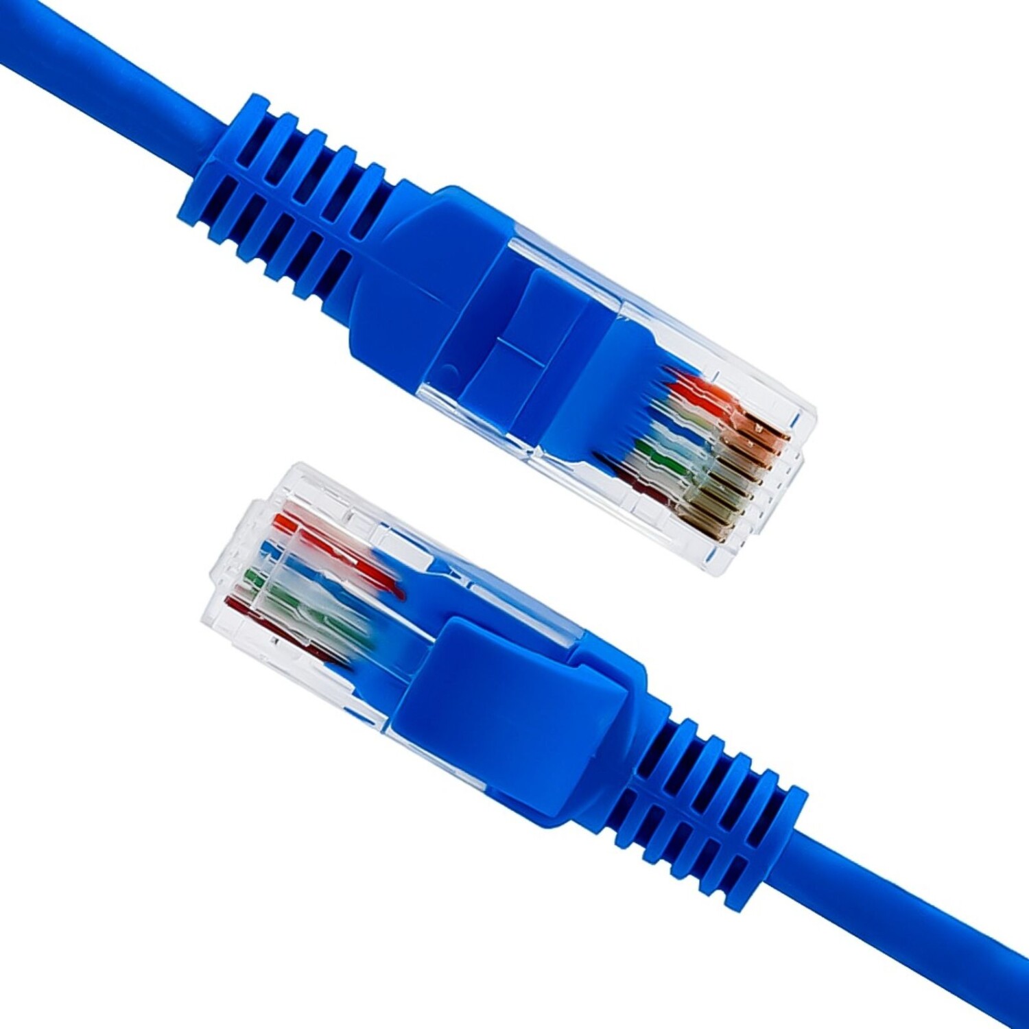 Cable Ethernet 20 Metros, Cat 6 Cable De Red 20m, RJ45 Alta Velocidad  Blindado Cable LAN Azul, 550Mhz Cable De Internet Banda Ancha para Switch,  Router, Modem, Panel de Conexión, PC 