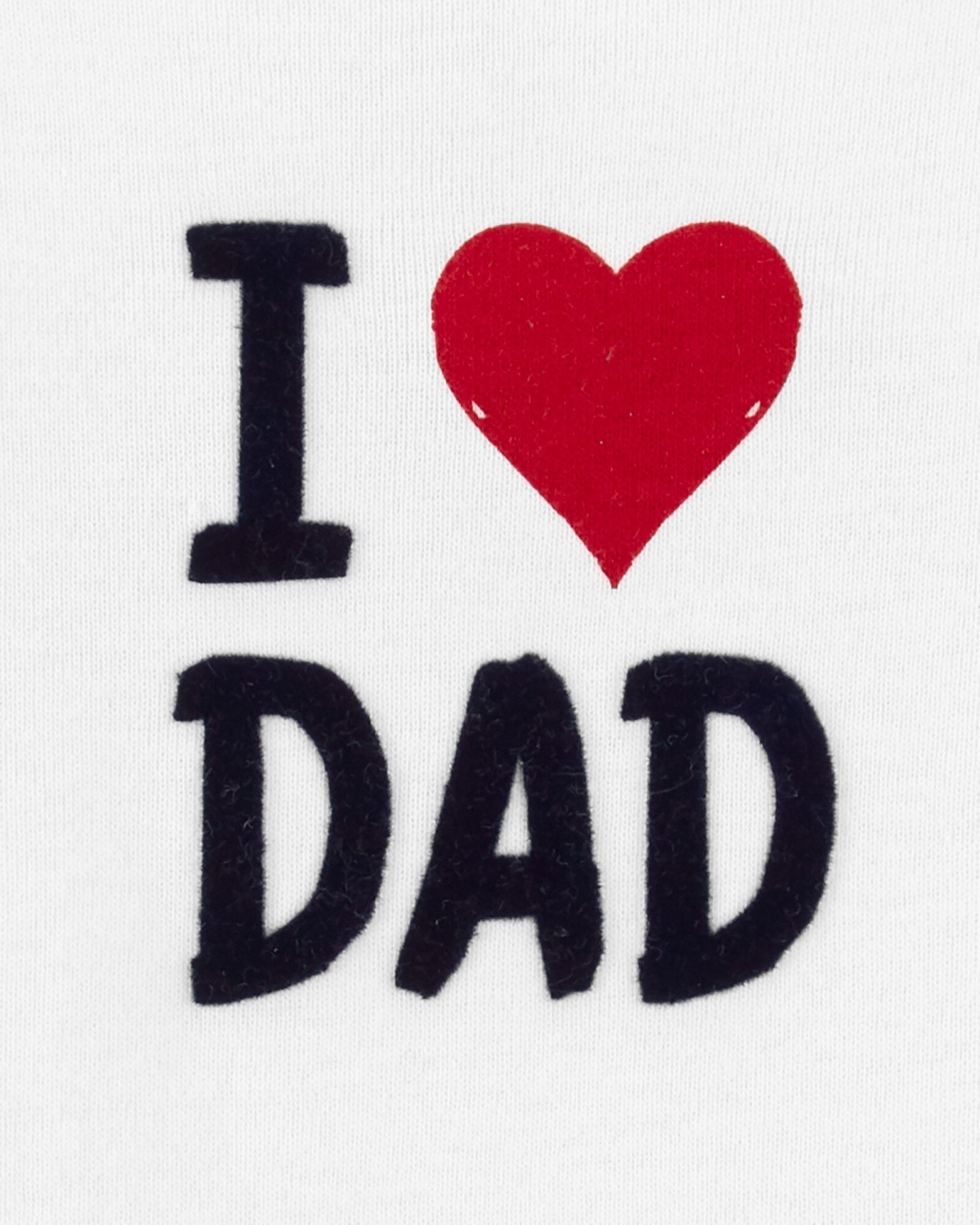 Body de algodón estampa " I love dad" Sin color