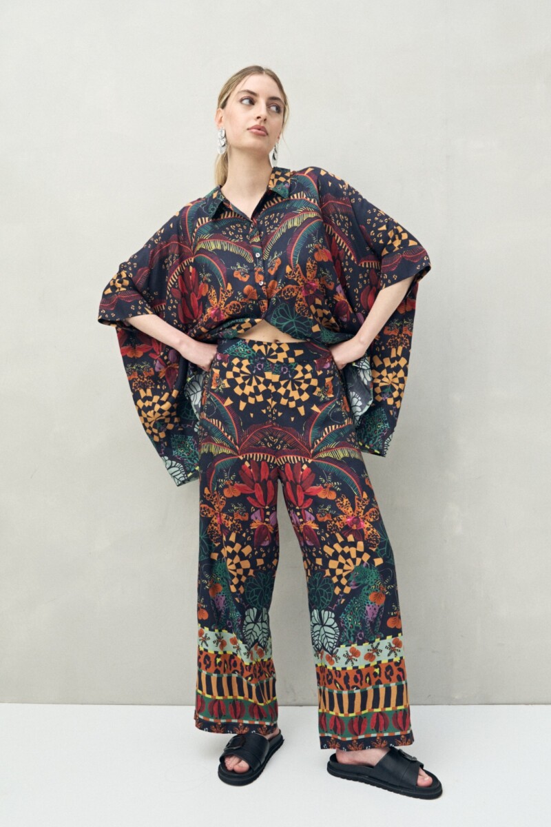 PANTALÓN ACROSTICO Negro