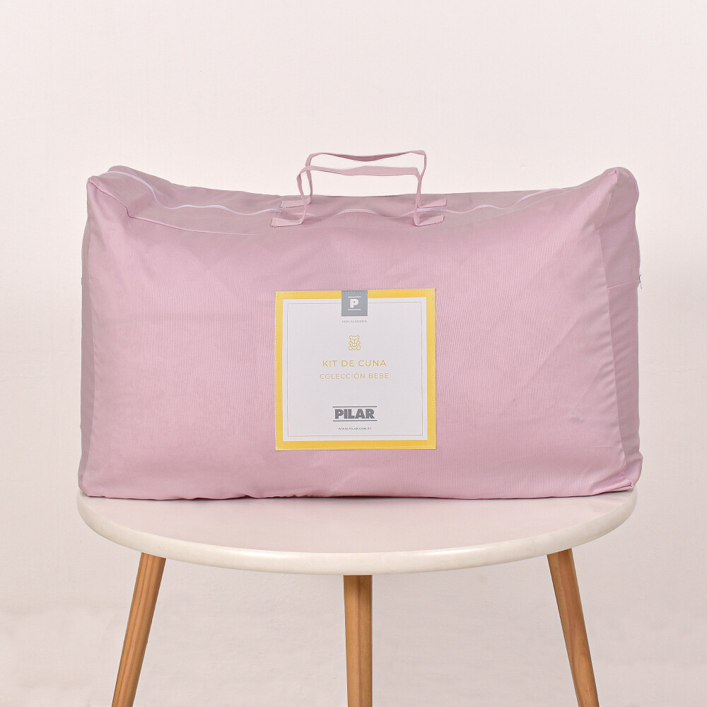 Kit de Cuna Flores Rosa