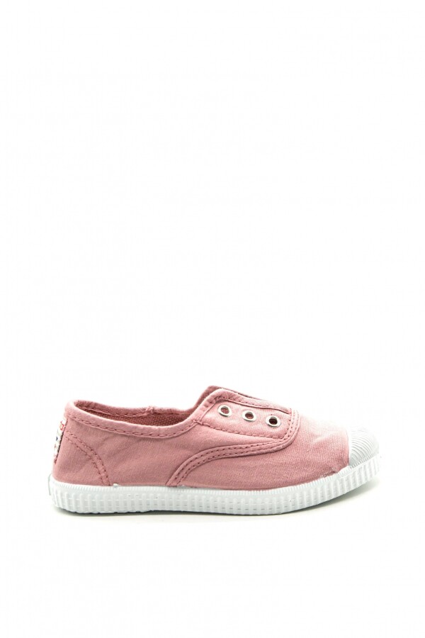 Zapatilla inglesa puntera tintado uniforme Rosa