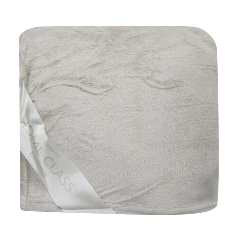 Frazada Flannel King Size Home Class 240 x 260 cm BEIGE 1