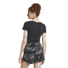 Remera Adidas Camo35 Baby de Mujer - IY1691 Negro-blanco