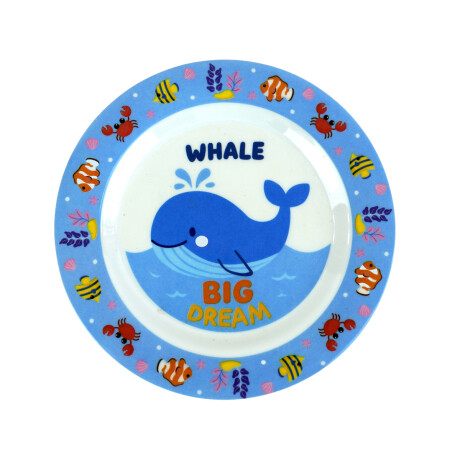 Plato de melamina para postre linea infantil Plato de melamina para postre linea infantil