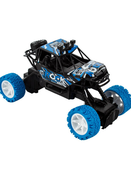 Camioneta arenero Rock 4x4 a control remoto con suspensión Azul