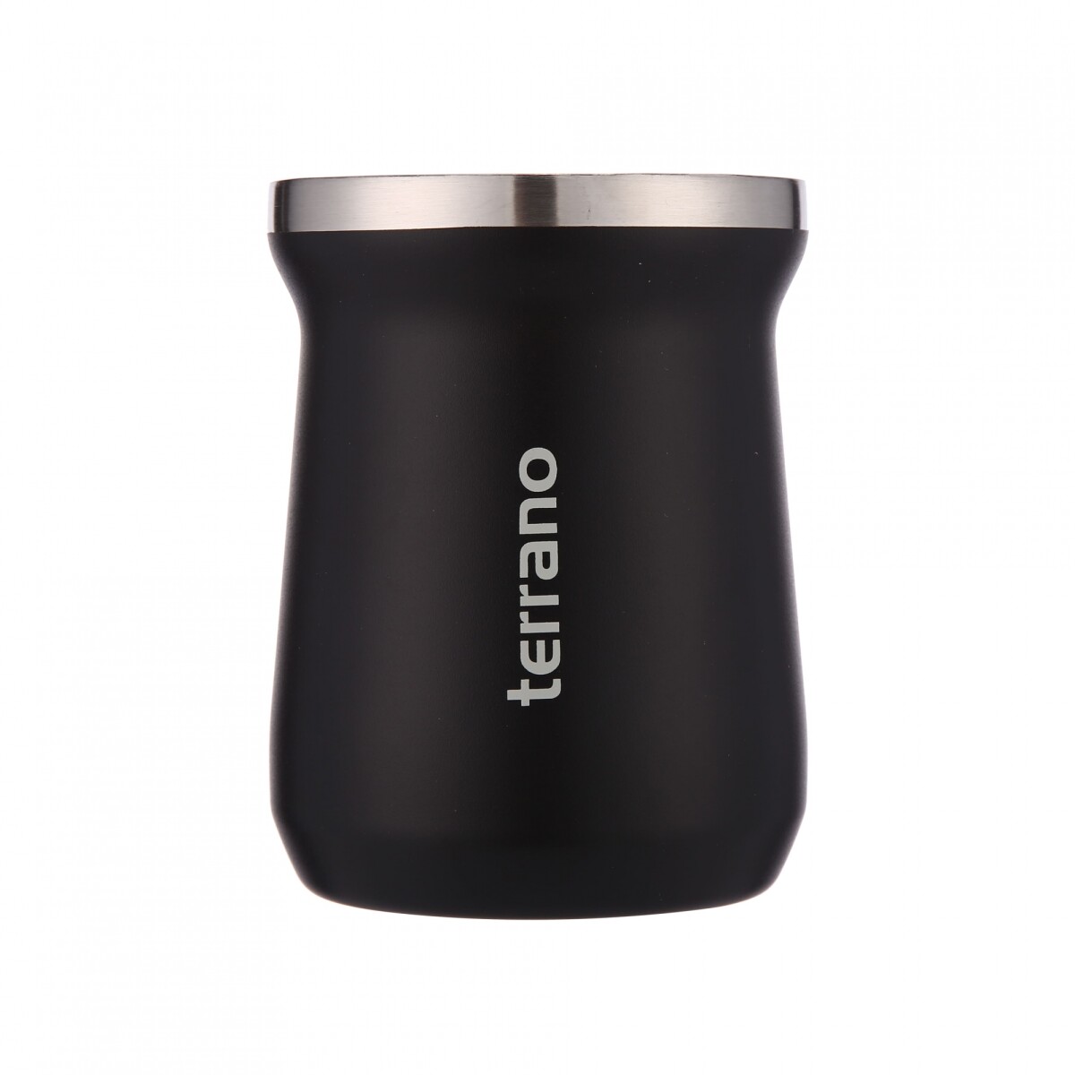 Mate Acero Inox. Camionero - Negro Opaco 