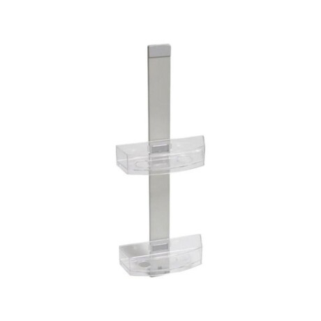 Organizador colgante de ducha en aluminio con estantes Organizador colgante de ducha en aluminio con estantes