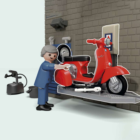 Mecánico de Vespa Años 60 Playmobil con Figuras 88 Piezas