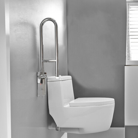 BARRA REBATIBLE DISCAP METAL ACERO INOXIDABLE PULIDA 60CM 000