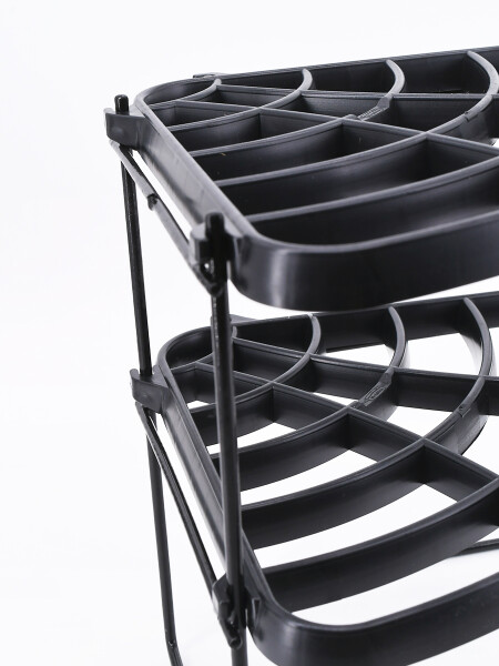 SOPORTE PLATOS ESQUINERO NEGRO