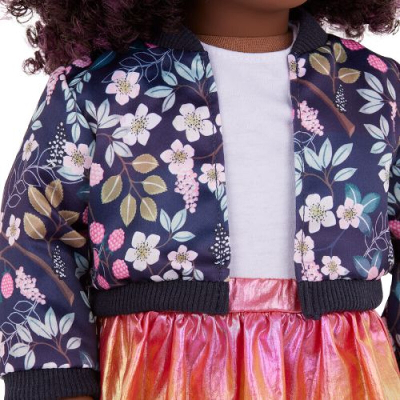 SET ROPA - CAMPERA FLOREADA Y POLLERA Set Ropa - Campera Floreada Y Pollera