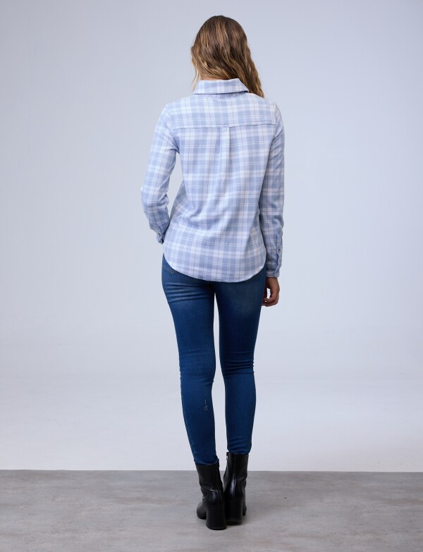 Camisa Soft Cuadrille CELESTE/MULTI