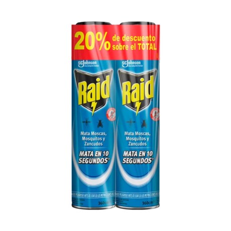 Raid Aerosol Pack X2 Moscas Mosquitos y Zancudos 001